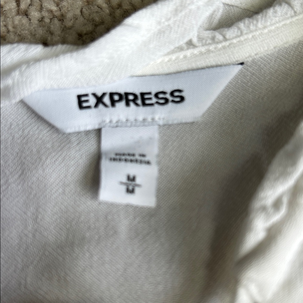 EXPRESS WHITE PEASANT PLOWS WITH OPEN SLEEVES - Picture 5 of 5